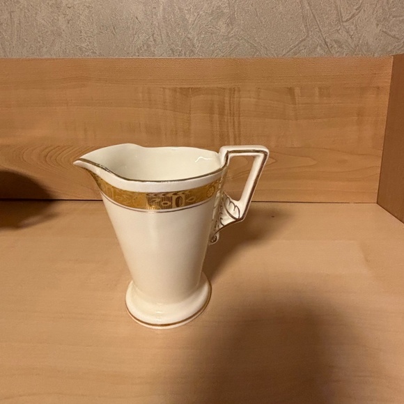 Burleigh Ware Zenith Covered Sugar Bowl and Creamer - Picture 3 of 5